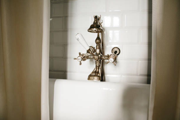 Vintage faucet in a bathroom
