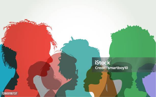 Profile Silhouettes Of African American Women Stock Illustration - Download Image Now - Women, In Silhouette, African-American Ethnicity