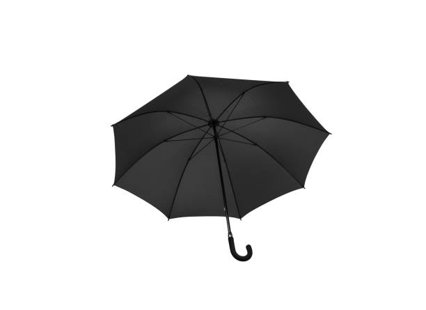 istock Large umbrella for rain and sun. Olive color umbrella isolate on a white background. 1280023296
