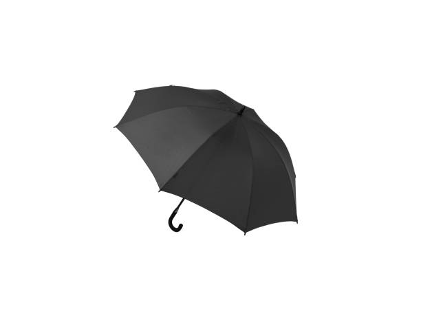 istock Large umbrella for rain and sun. Olive color umbrella isolate on a white background. 1280023850