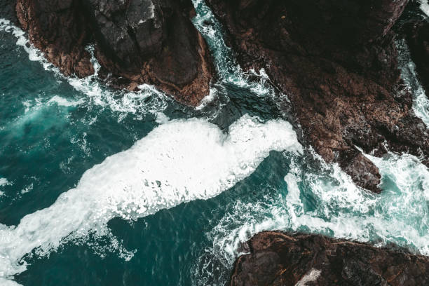 istock Aerial view of the coastline and cliffs at Eshaness 1280024690
