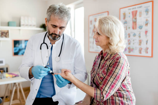 istock Keeping her diabetes in close check 1280028699