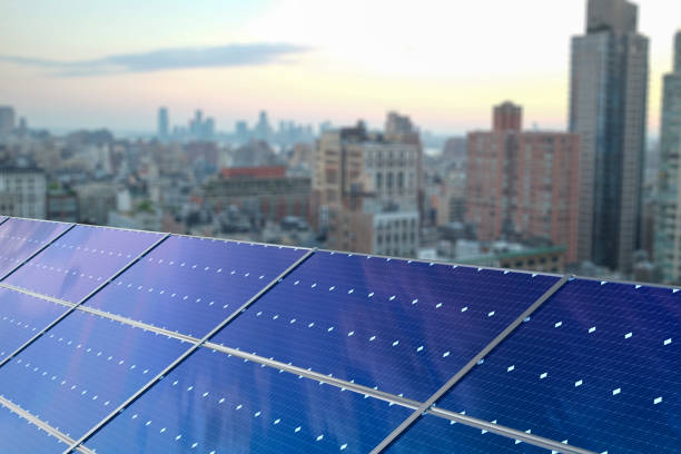istock Solar panels in New York City 1280029371