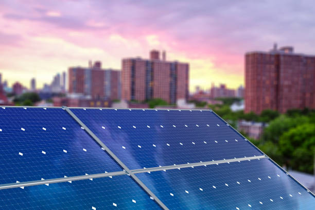 istock Solar panels in New York City 1280029963