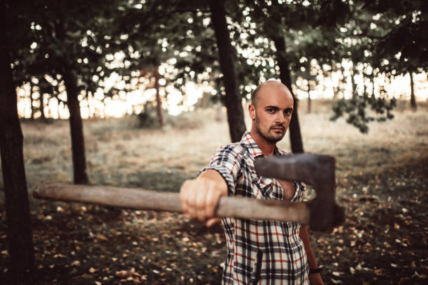 istock Lumberjack in the forest 1280030069