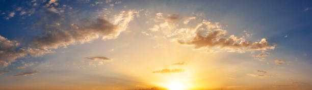 istock Dramatic cloudy sky at sunset in the evening. Beautiful cloudscape. 1280032775