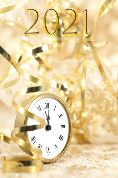 istock Happy New Year. Symbol from number 2021 on abstract background 1280033415