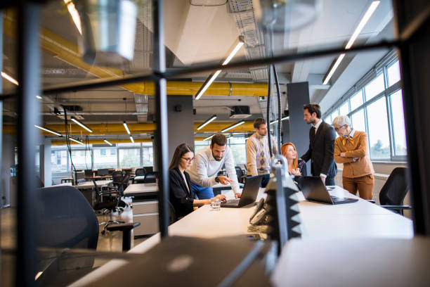 istock Business people working in the modern office 1280034233