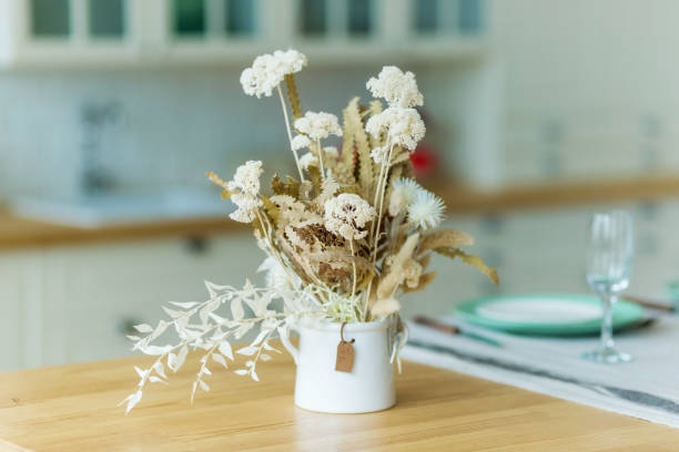 istock Composition of dried flowers on the dining table 1280034565