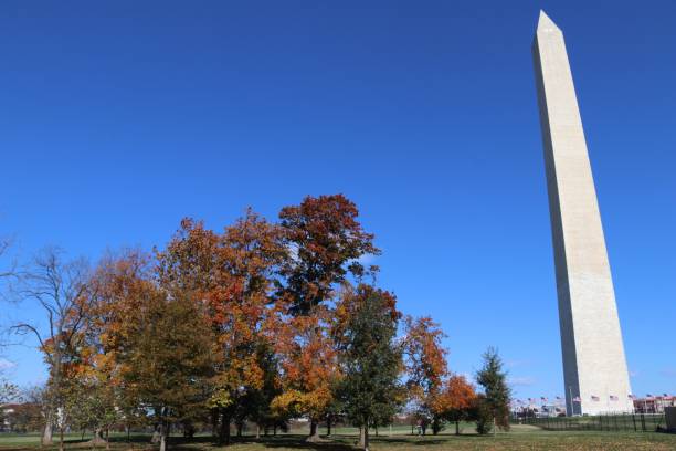 istock Washington monument on a crisp Autumn day 1280036108