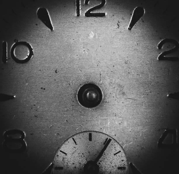 istock Vintage watch face close - up. Selective focus on elements, macro photography. Background in steampunk style. Metallic grunge texture. Easy image tinting 1280036682
