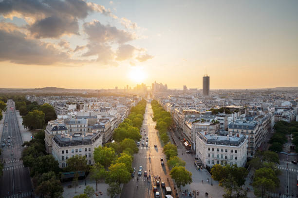 istock Paris view from Arc de Trimphe, France 1280044444