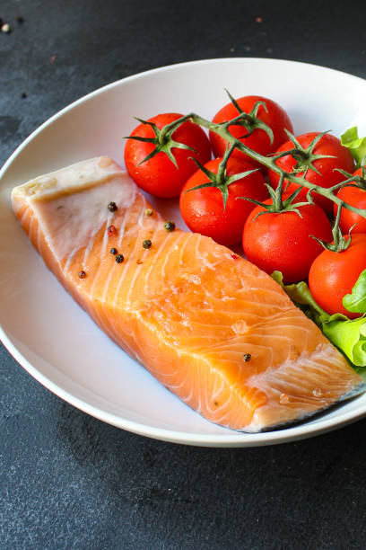 istock raw salmon fish seafood fresh dish and ingredients on the table top view copy space for text food background rustic keto or paleo diet pescetarian 1280045750