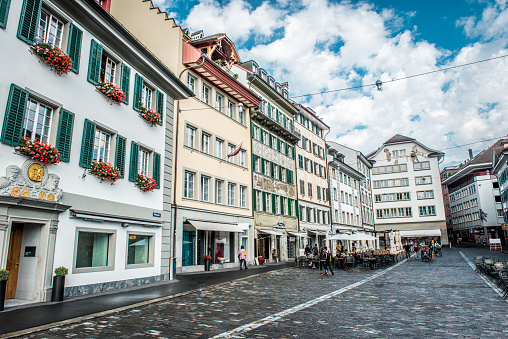 Street Vendors In Luzern, Switzerland