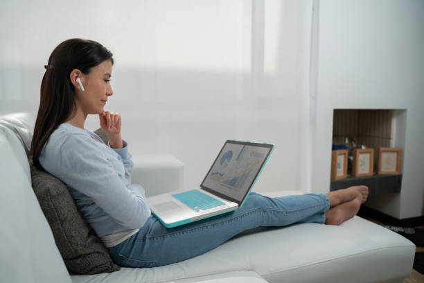 istock Woman working at home and having a video conference 1280052495