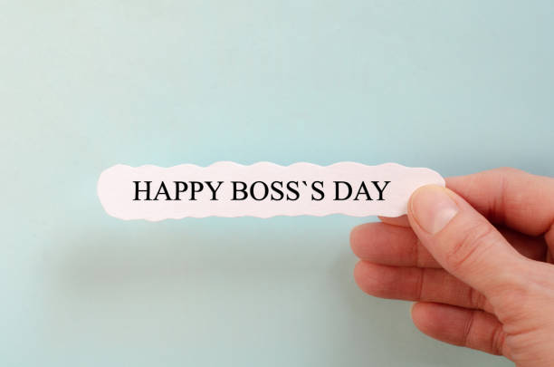 Happy Boss`s Day concept, banner, card, poster. stock photo