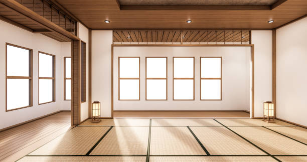 istock The interior design white modern living room asia style. 3d illustration, 3d rendering 1280057688