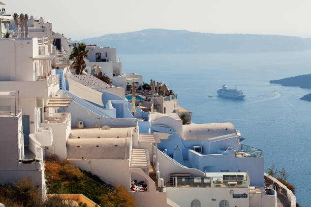 Panoramic view of Santorini, Greece