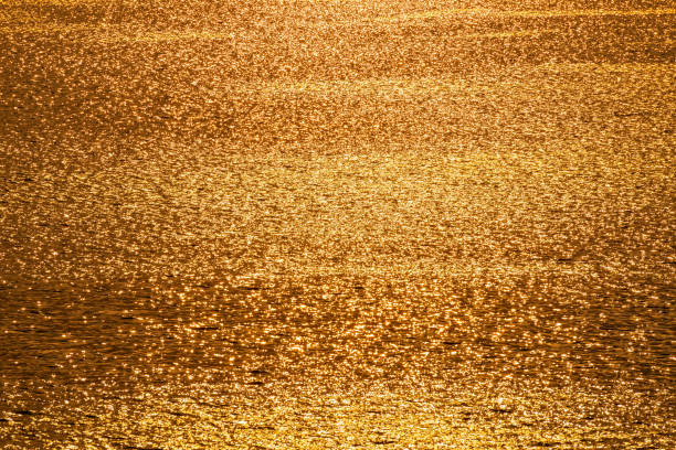 istock Golden sunlight reflects the ripples on the water 1280060272