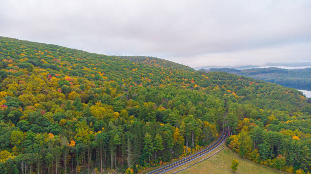 istock Trees starting to transform during the Fall Season in Connecticut 1280075879