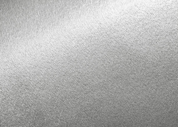 istock Silver background metallic texture wrapping foil paper shiny white grey metal backdrop for wall paper decoration element 1280075991