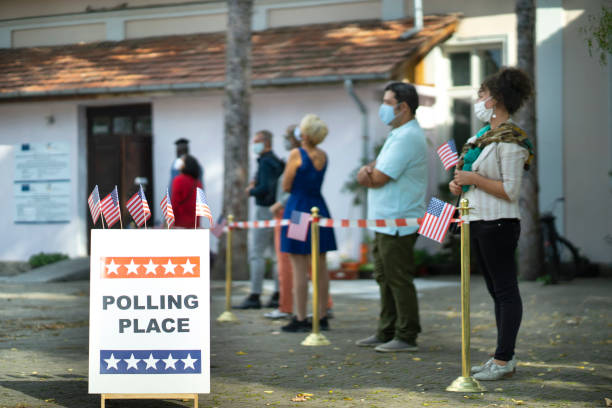 istock Waiting in line for voting on Election Day 1280077350