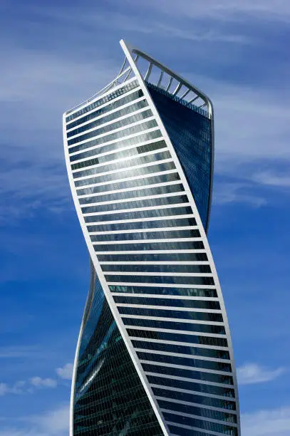 Photo of Twisted skyscraper detail