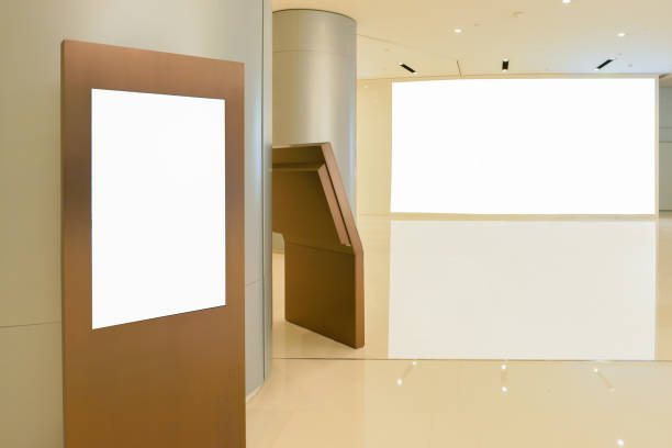 istock Empty billboard for mock up in modern shopping mall. 1280090223