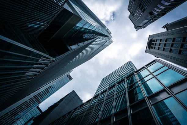istock Hong Kong Skyscrapers upon overcast sky prior rainstorm 1280090373