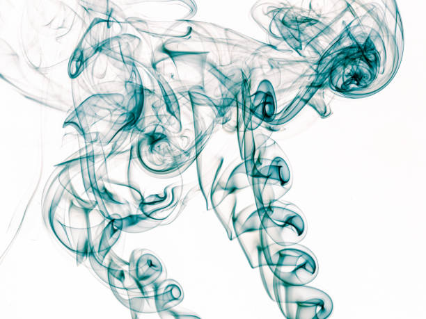 Abstract: Two columns of incense smoke