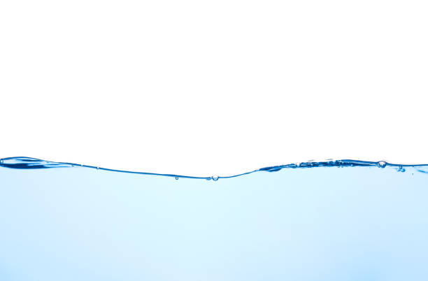 istock Light blue water wave with air bubbles and a little bit splashed underwater 1280095757