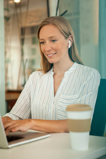 istock Businesswoman working on laptop 1280098825