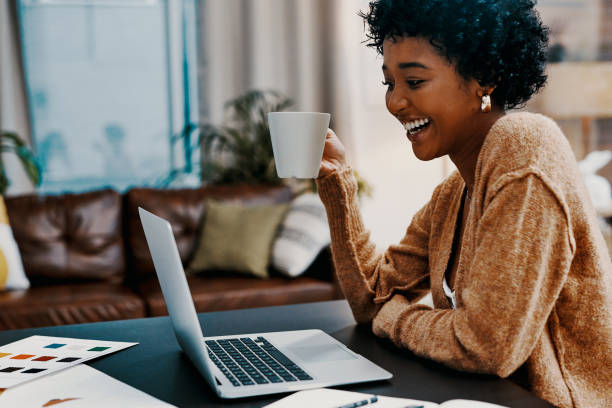 istock Coffee really kicks up my productivity levels 1280100156
