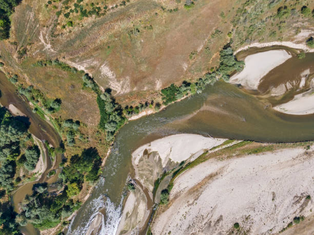 istock Struma river passing through the Petrich valley, Bulgaria 1280107814