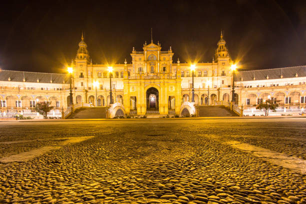 istock Plaza de Espana at night, Seville, Spain 1280108711