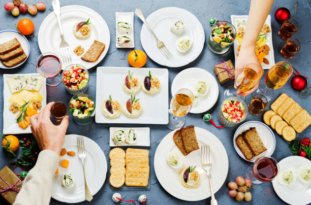 istock Christmas appetizer celebration family and friendship concept 1280111290