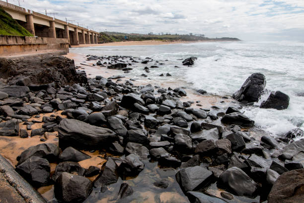 beach with rocks