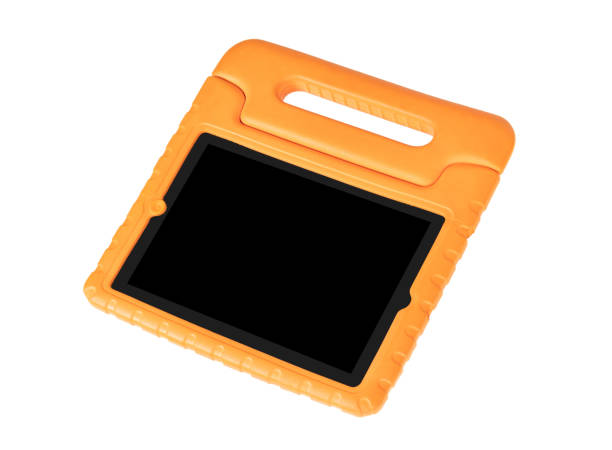 istock Tablet in a bright cover, designed for children - Isolated on white 1280113730
