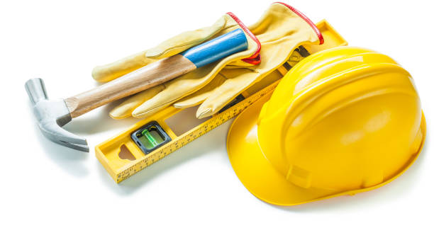 istock helmet gloves level hammer construction tools isolated on white 1280115026