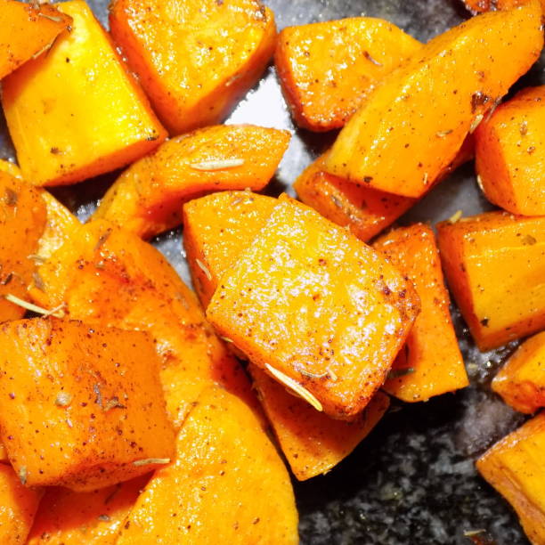 Roasted Butternut seasoned with cinnamon and rosemary