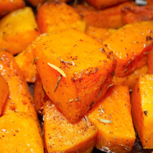 Roasted Butternut seasoned with cinnamon and rosemary