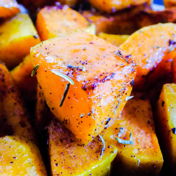 Roasted Butternut seasoned with cinnamon and rosemary