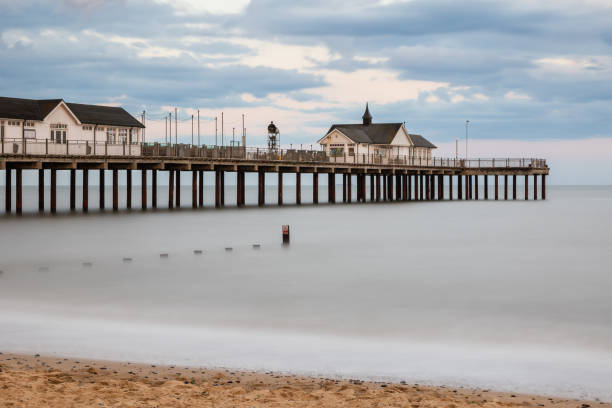 istock Long exposure, Southwold Pier at sunset, England 1280116843