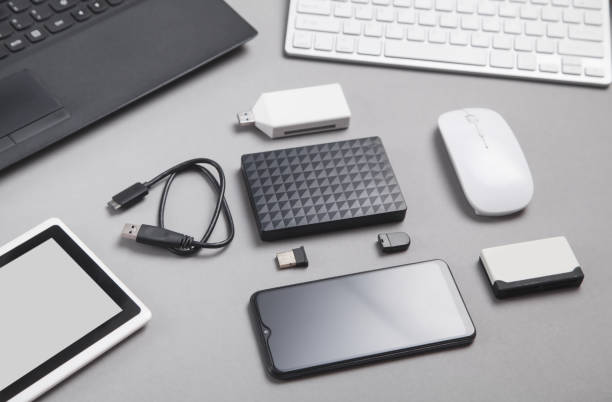 istock Modern digital devices for the transfer and storage of information. 1280118635