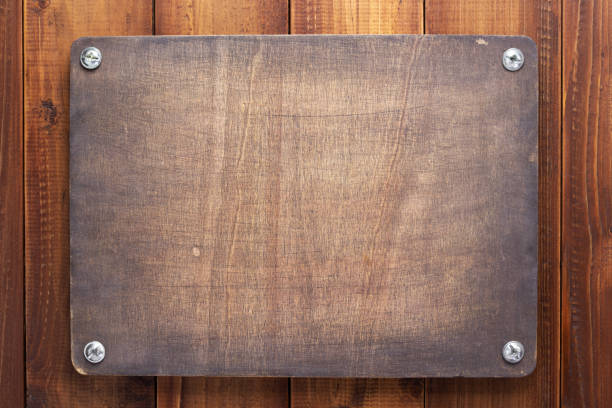 istock aged wooden signboard or nameplate 1280122632