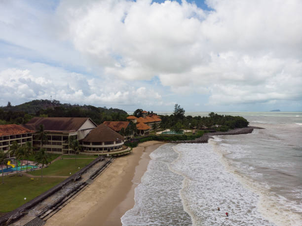istock Scenic aerial view of Damai Beach 1280123236