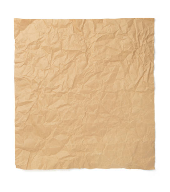 istock wrinkled paper at wooden plank wall or table 1280124811