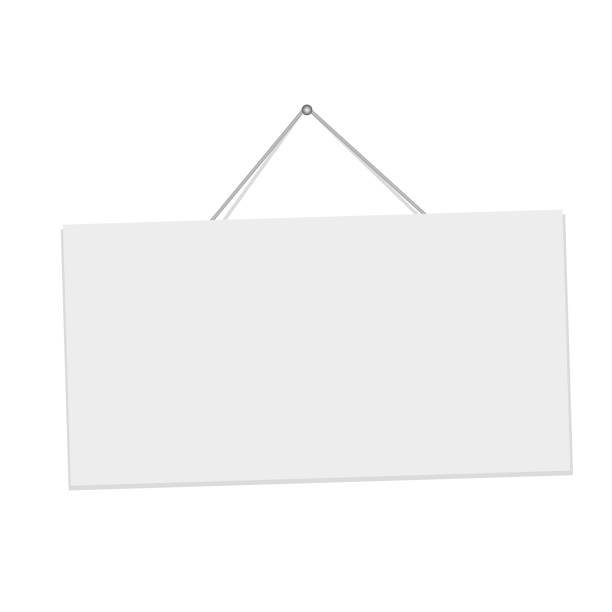 istock Vector illustration of a clean door sign. Hanging on a nail and placing text on a blank sheet. Universal use and application. eps 10. 1280135367