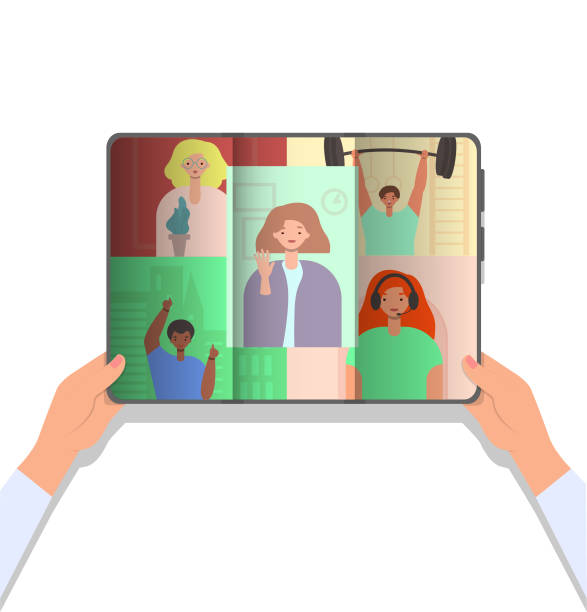 90+ Large Zoom Meeting Screen Stock Illustrations, Royalty-Free Vector