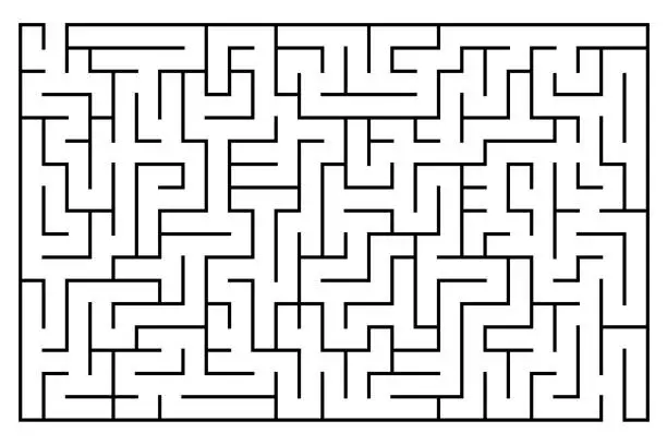 Vector illustration of Labyrinth illustration